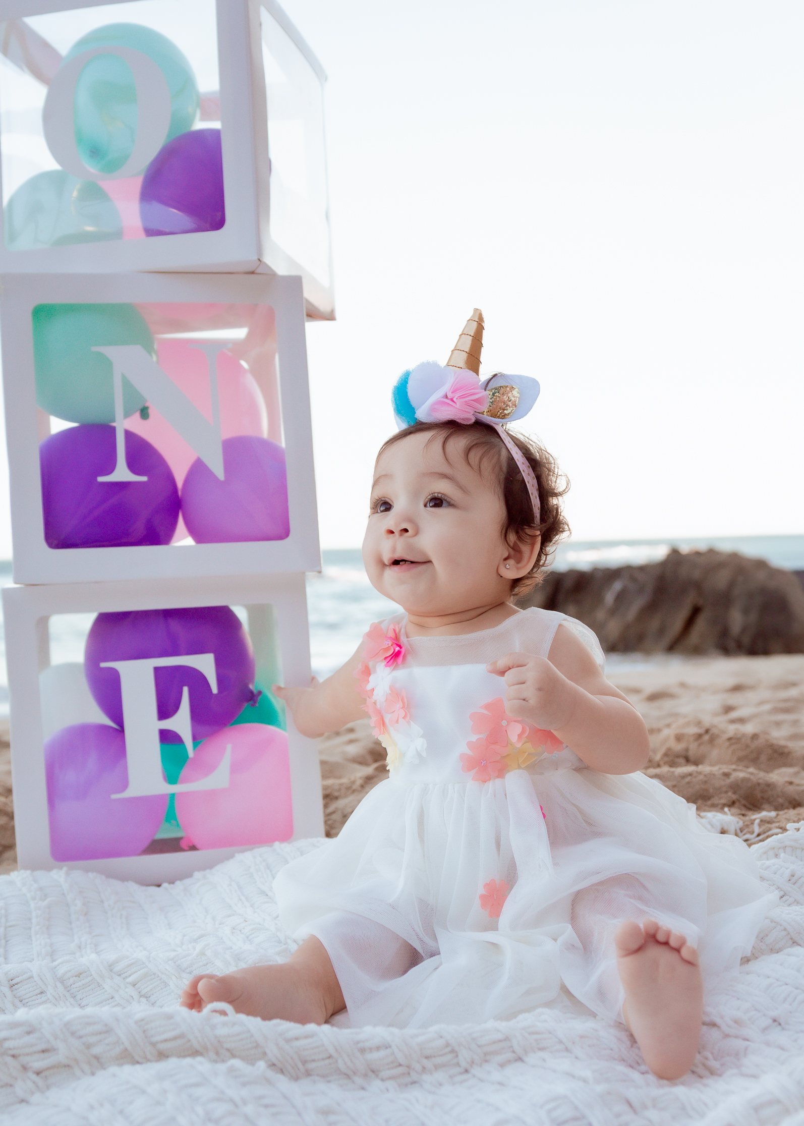 Charlotte Cake Smash birthday portrait by Pak Studios in Arizona birthday portrait session
