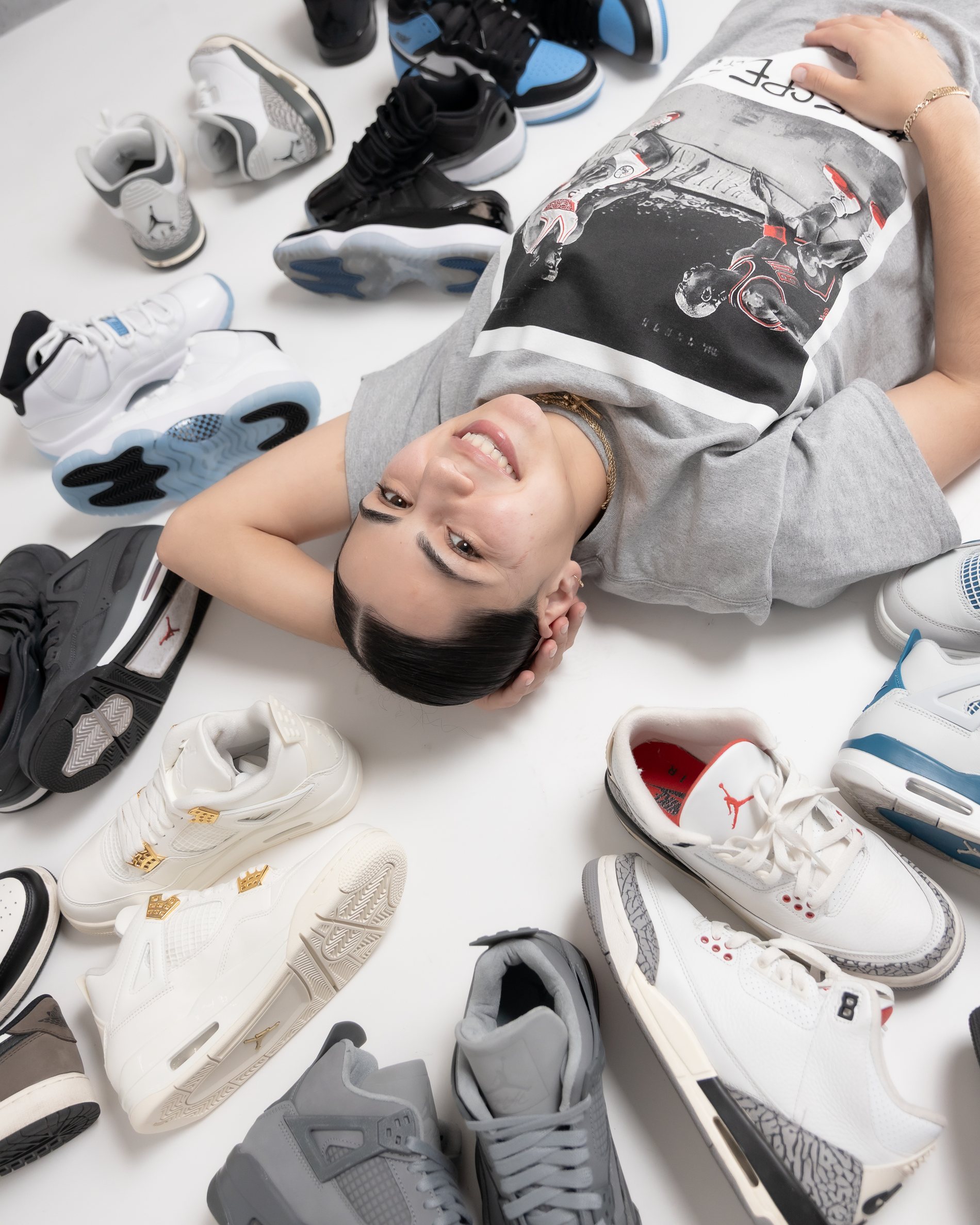 Sneakers birthday portrait by Pak Studios in Arizona birthday portrait session