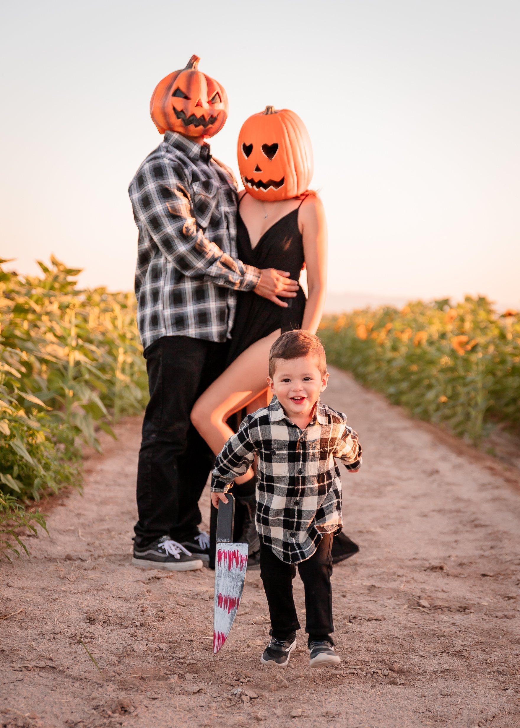 Pumpkin Patch Family portrait by Pak Studios