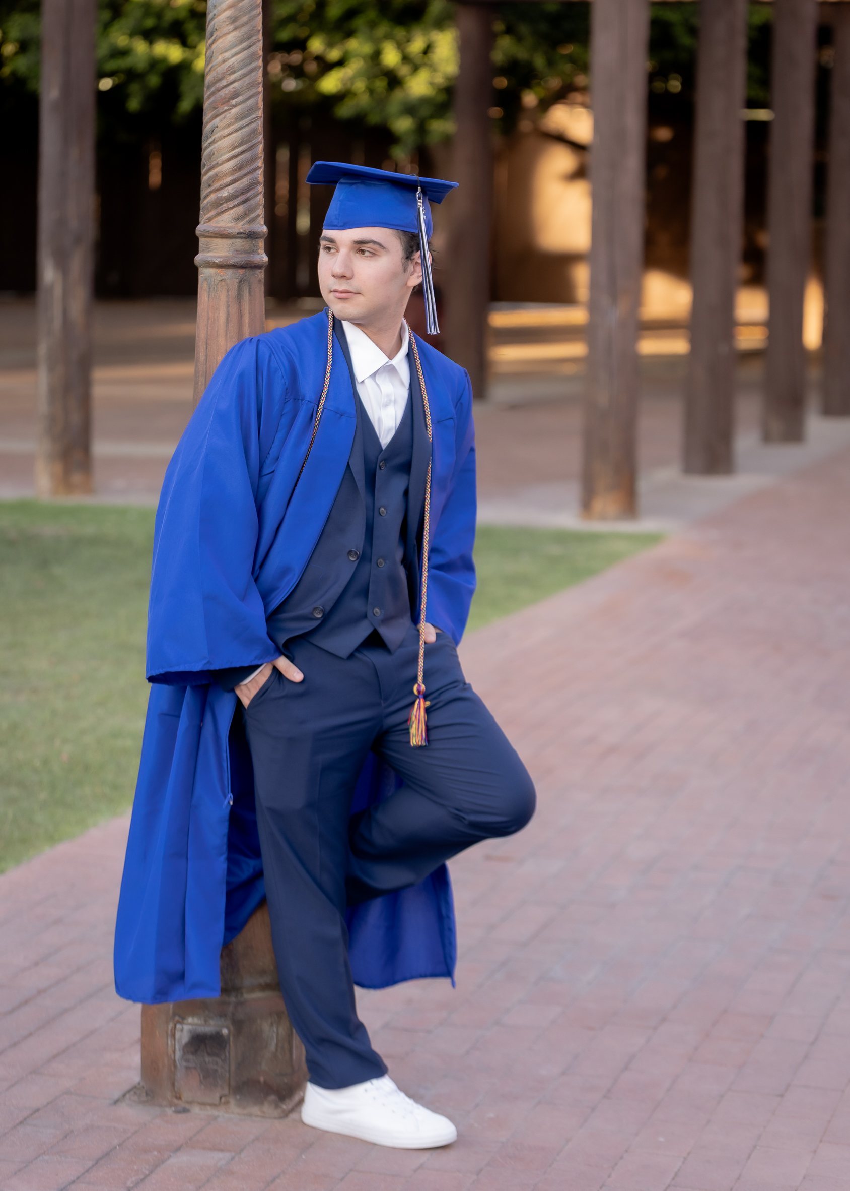 Caleb graduation portrait by Pak Studios in Arizona graduation portrait session