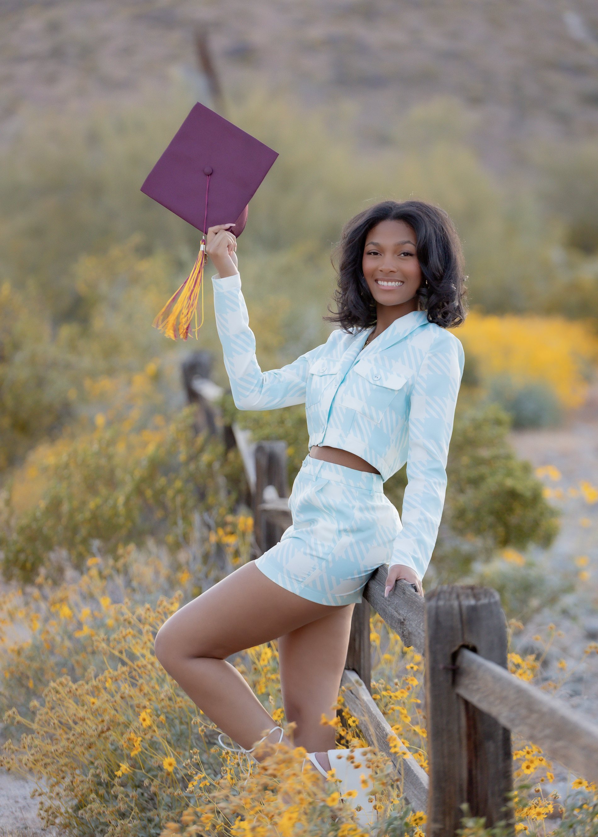 Deanna graduation portrait by Pak Studios in Arizona graduation portrait session
