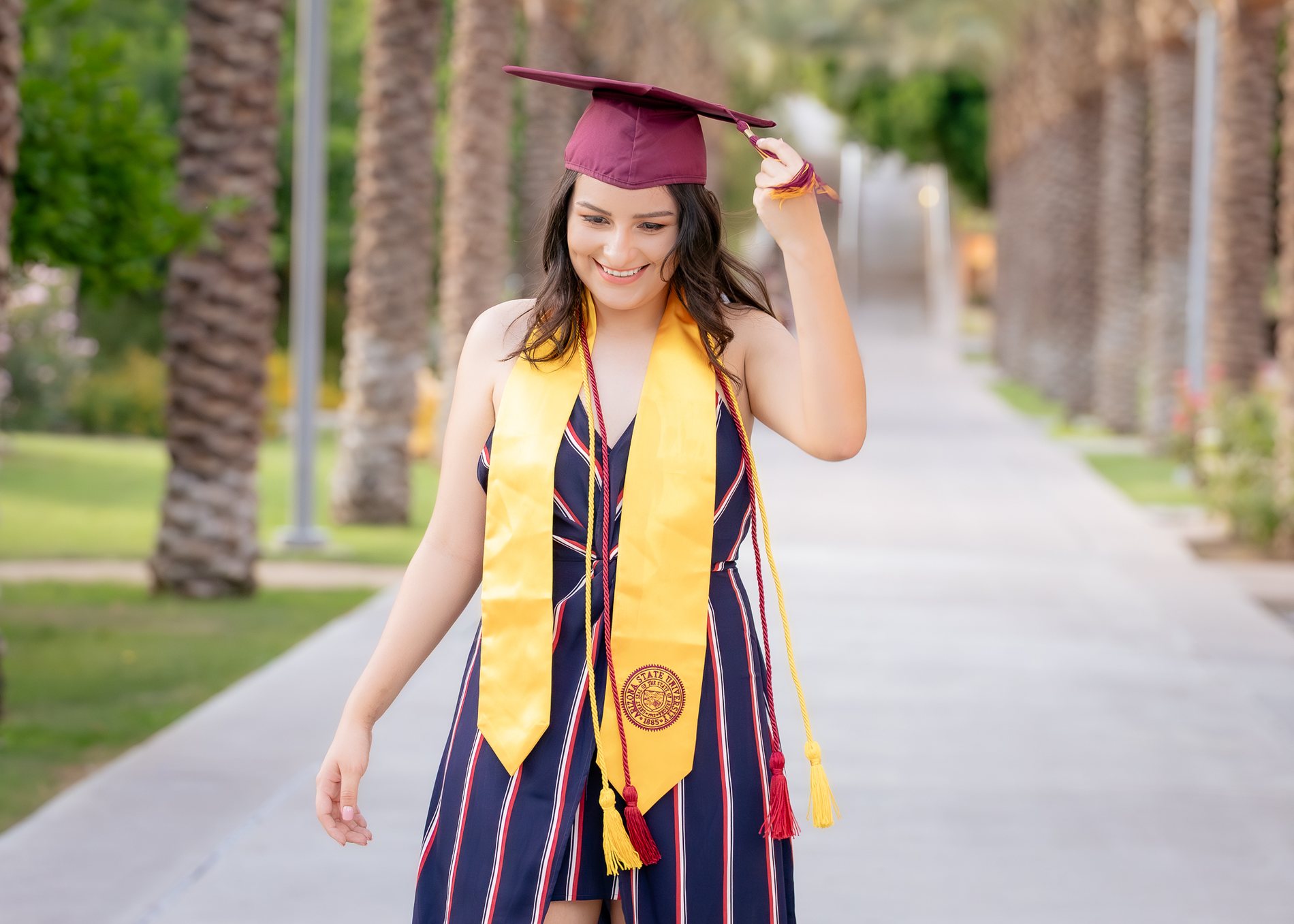 Veridiana graduation portrait by Pak Studios in Arizona graduation portrait session