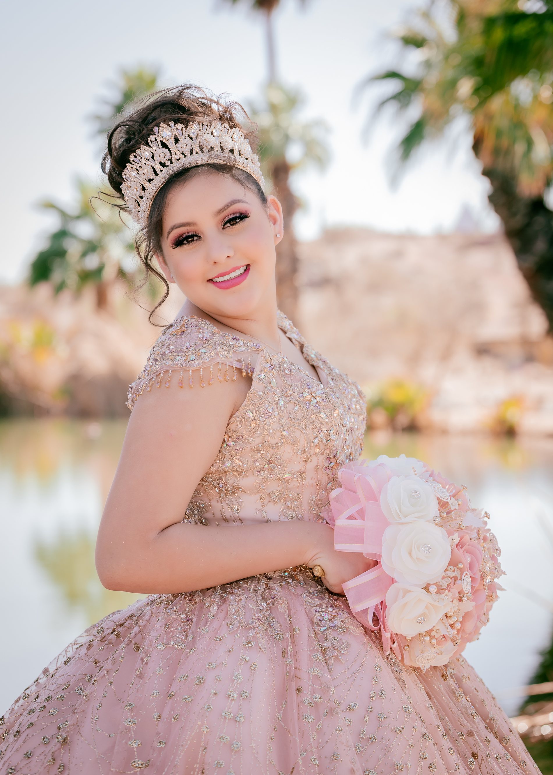 Lizette quinceañera portrait by Pak Studios in Arizona quinceañera portrait session