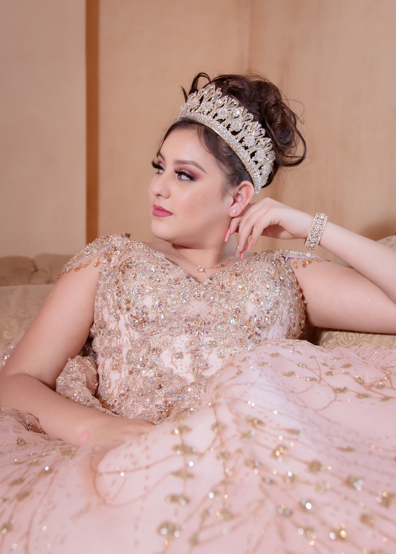 Lizette quinceañera portrait by Pak Studios in Arizona quinceañera portrait session