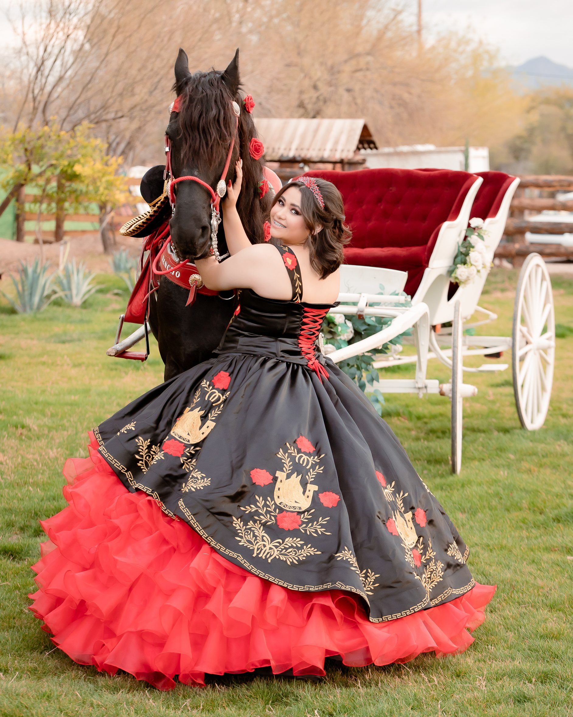Mia quinceañera portrait by Pak Studios in Arizona quinceañera portrait session