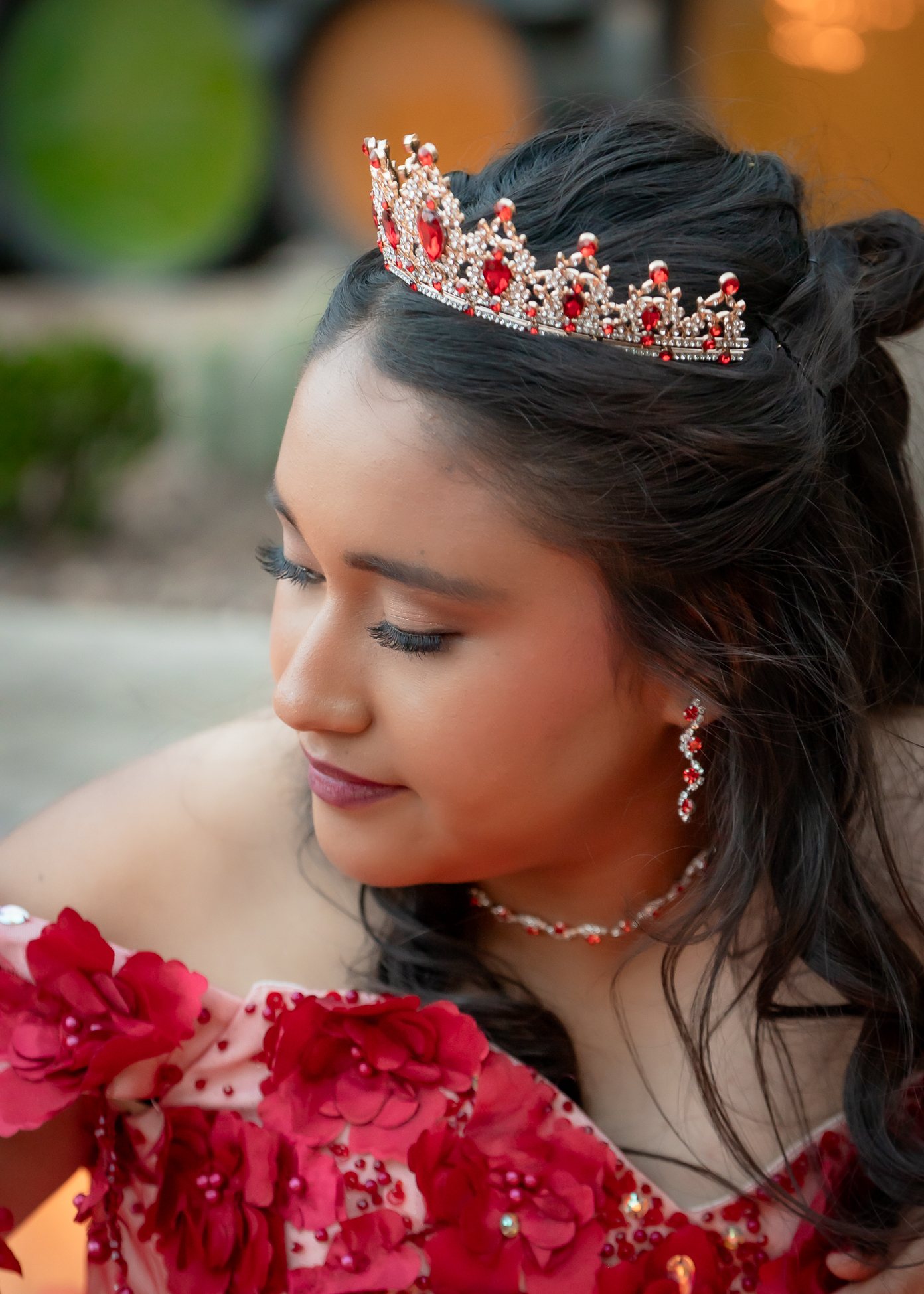 Victoriea Quinceanera portrait by Pak Studios