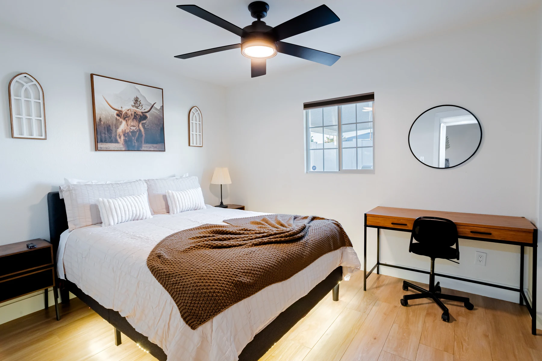 Bright Phoenix bedroom photographed for a residential listing